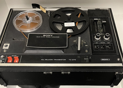 Sony Vintage TC-270 Reel to Reel Tape Recorder/Player w/Speakers