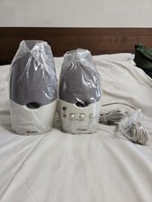 Vintage Labtec LCS-1060 Wired Desktop Computer Speakers Cream/Gray