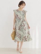 Women's Wear Valentino RED VALENTINO Poppy Flower Frill Dress Black 38