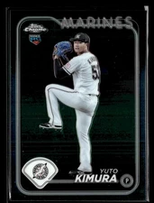 2024 Topps Chrome NPB - Refractors - #109 Yuto Kimura - RC - Chiba Lotte Marines