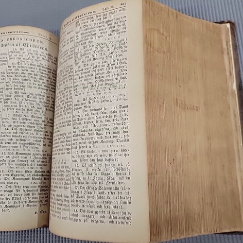 1882 Swedish Bible printed by Samuel Numsgedt HC Old and New Testament - Picture 6 of 16