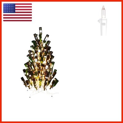 Vickerman K181241 4' x 30'' White Wine Bottle DuraLit 200CL Bottle Tree - 37