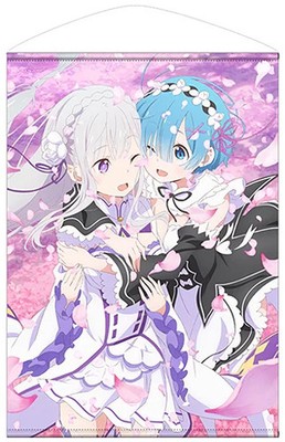 Re:Zero Emilia Rem B2 Wandteppich Anime Wandbehang Sammlerstück