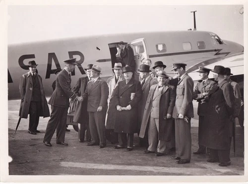 Original Press Photo WW2 Richard Peirse & Erhard Milch Croydon Airport 17.10.37