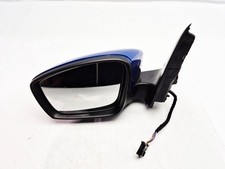 SKODA FABIA MK3 WING MIRROR MANUAL FOLD LEFT PASSENGER SIDE 6 PIN IN BLUE 2020
