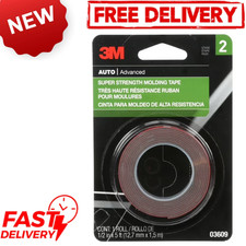 Super-Strength Molding Tape, 1/2 in X 15 Ft, High Strength Double-Sided Adhes...
