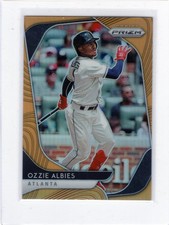 2020 Panini Prizm Tier III Neon Orange Prizm 34/100 Ozzie Albies #231