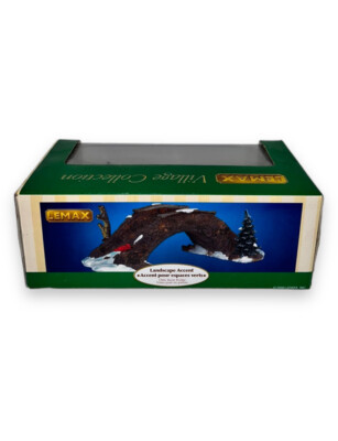 Lemax Bridge 2000 Village Landscape Collection Old Stone Bridge Poly Resin NIB