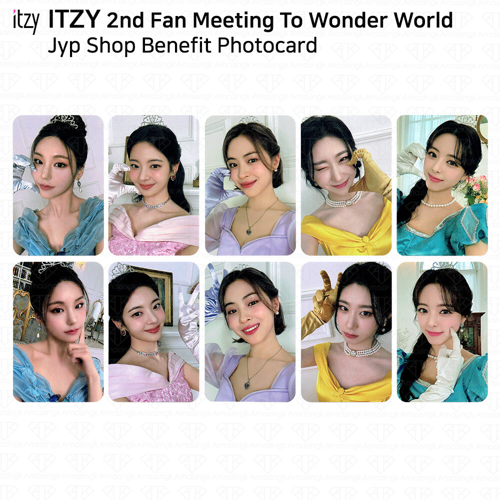 ITZY 2nd Fan Meeting To Wonder World JYP Benefit Photocard KPOP K