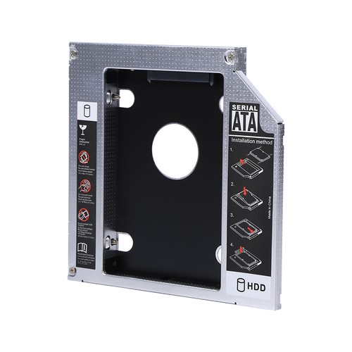 12.7mm Aluminum HDD SSD Enclosure Hard Disk Drive Bay Caddy Optical DVD - Afbeelding 4 van 9