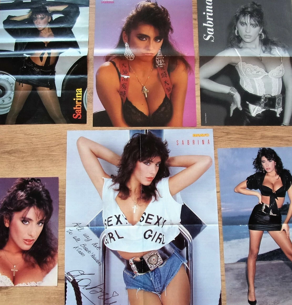 6 SABRINA SALERNO - Poster !!! Sexy rare 80s collection Sammlung lot XL A2  A3 A4 | eBay