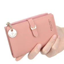 New Women Purse Short Wallet Card and Coin Holder Organizer Small Zipper Wallet