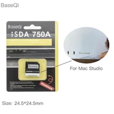 BaseQi For Apple Mac Studio M1/M2/M3/M4 Aluminum Micro SD Memory Card Adapter