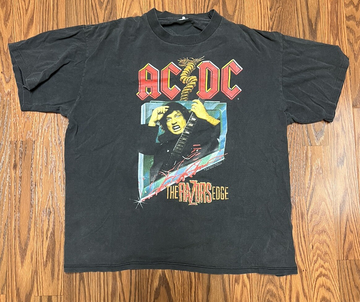 vintage acdc razors edge shirt, Size L | eBay
