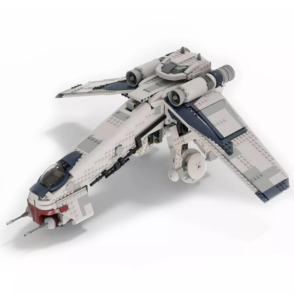 Republic Dropship V2 1307 Pieces for 75337 and 75019 Building Kit MOC Build Gift