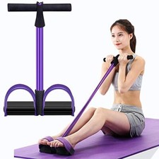 6-Tube Pedal Resistance Band Elastic Pull Yoga Tension Rope for Abdomen Waist