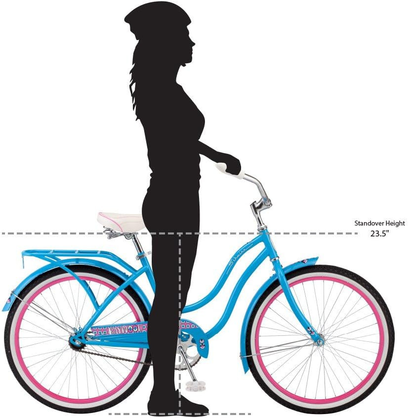 Destiny & Baywood Beach Cruiser Bike for Men Women, 24 or 26 Inch Wheels, Single