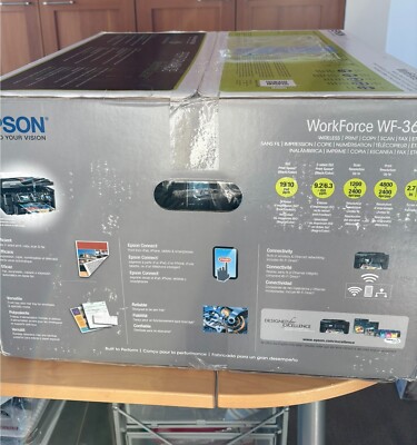 Epson Workforce WF-3620 Wireless All in One Inkjet Printer - New in box.