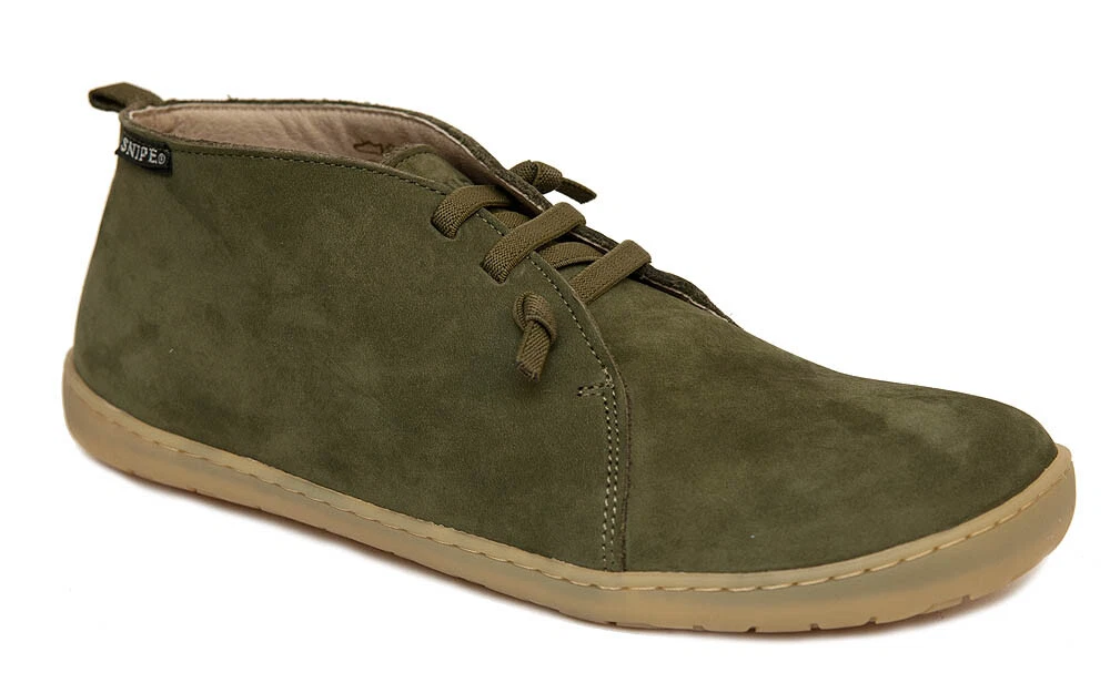 SNIPE Barfußschuhe Safariboot kaki olivgrün Leder 05283. NEU | eBay