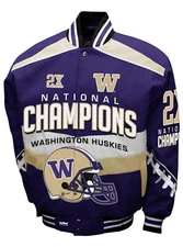 Washington Huskies  Franchise Club 2-Time Commemorative Twill Jacket - Purple