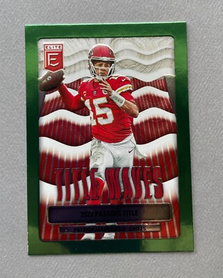 2023 Panini Donruss Elite Patrick Mahomes Title Waves #TW-3 Kansas City Chiefs