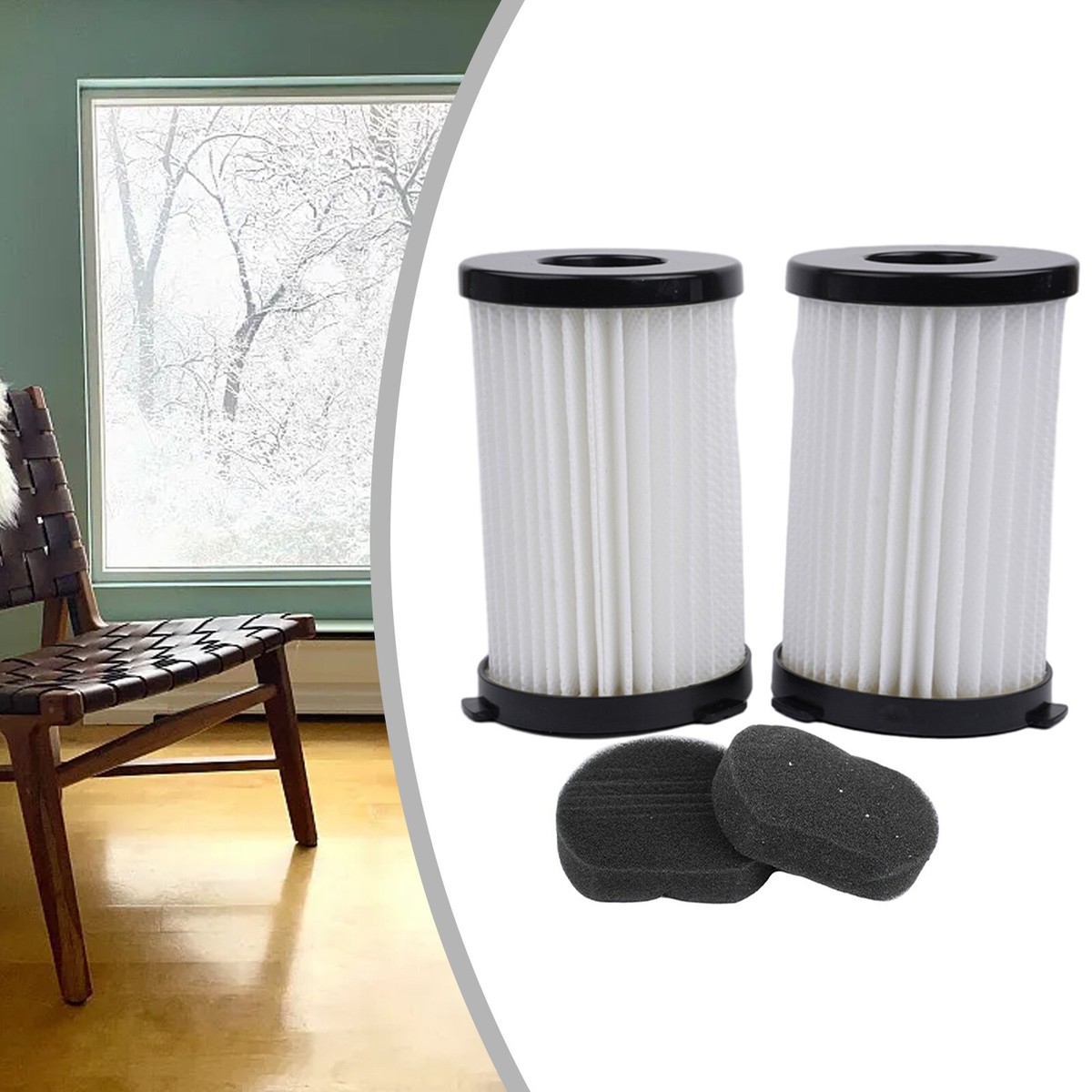 2x For Goodmans Filter 2in1 Compact Cylinder Vacuum Cleaner