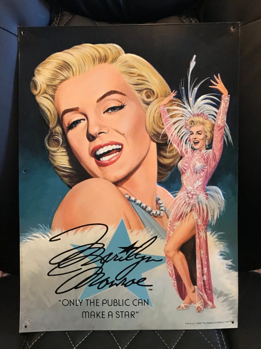 Marilynページ 1995 Marilyn Monroe Metal Sign 12.5 x 17.5 | eBay