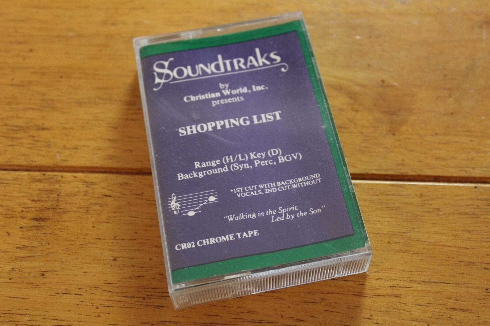 SHOPPING LIST SOUNDTRAKS PERFORMANCE TRACK ACCOMPANIMENT CRO2 CASSETTE W/ LYRIC