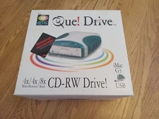 Que USB Drive QPS-525 External CD-RW Drive RCA Audio New Sealed!