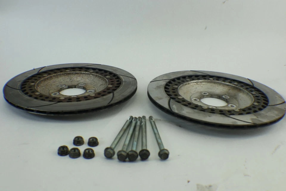 Par de rotores de freno delanteros ventilados Honda Goldwing GL1200 1985 1986 86 Aspencade Foto 4 de 4