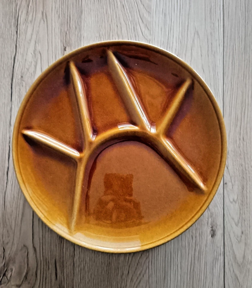 Lot de 6 Assiettes à Fondue Vintage, assiettes compartiments raclette - Photo 4/4