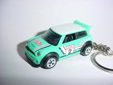 3D MINI COOPER S CHALLENGE CUSTOM KEYCHAIN KEY keyring race BLING hot wheels 