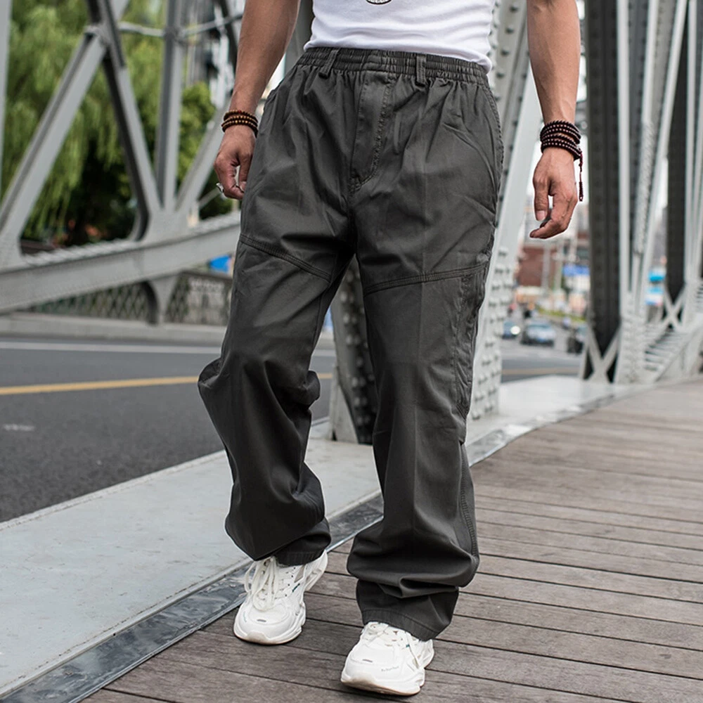 Zipper Detail Cargo Pants in White