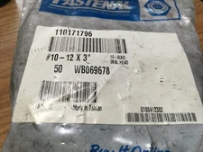 (50) #10-12 x 3" Phillips Oval Head Sheet Metal Screw Type A, 18-8 Stainless Ste