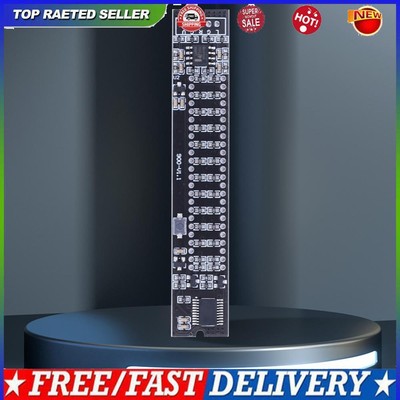 Mini Double Dual 12-bit VU Meter Stereo Amplifier Board Adjustable Light Speed D