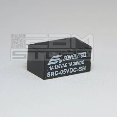 Relay 5Vdc 1A da circuito stampato, relè 5V 2 scambi - ART. EA05