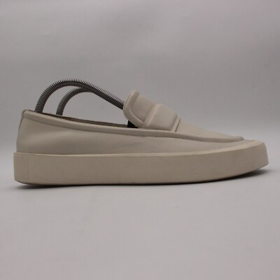 Vince Ghita Platform Loafers Women s Size 9.5 M White Leather Slip On Shoes