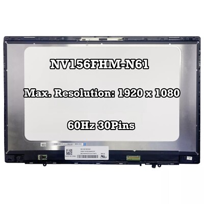 NV156FHM-N61 LCD Screen Digitizer Assembly for Xiaomi Mi Air Pro TM1701 171501