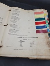 1956 DUPONT DUCO BUICK COLORS PAINT CHIP SWATCH SHEET BULLETIN NO 27  
