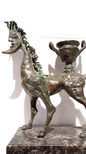 Daniel Albert Harris (Zev) (americano, 1914-1987), caballo de bronce sobre mármol - Imagen 15 de 18