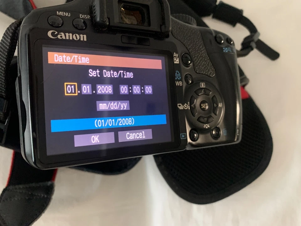 Cámara digital Canon rebel EOS xsi 450D, con estuche y lente zoom Quantaray AF Foto 4 de 4