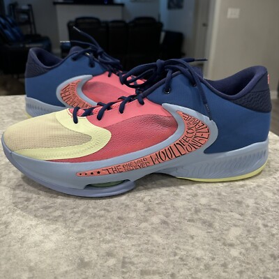Size 18 Nike Zoom Freak NRG Unknown Pink Blue Basketball