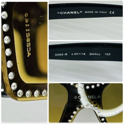 Chanel Sunglasses Limited Edition Swarovski Crystal 5065-B Y2K