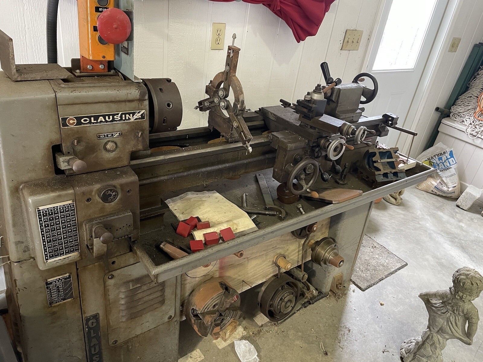Clausing 4914 (10x36) Manual Metal Lathe eBay