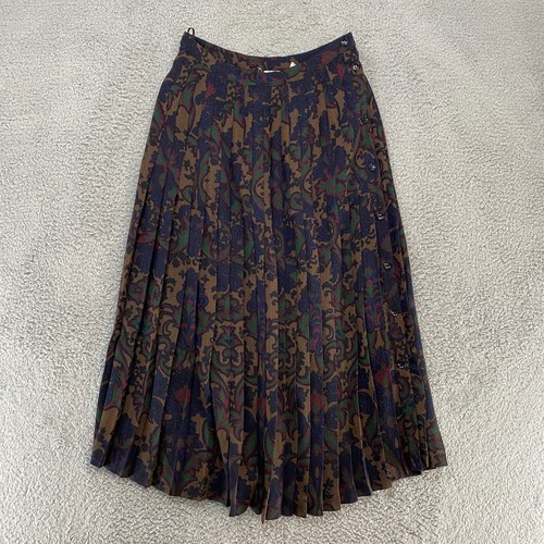 Vintage Broomstick Skirt Womens 10 Dark Romantic Moody Maxi 100% Wool Omanti - Picture 4 of 12