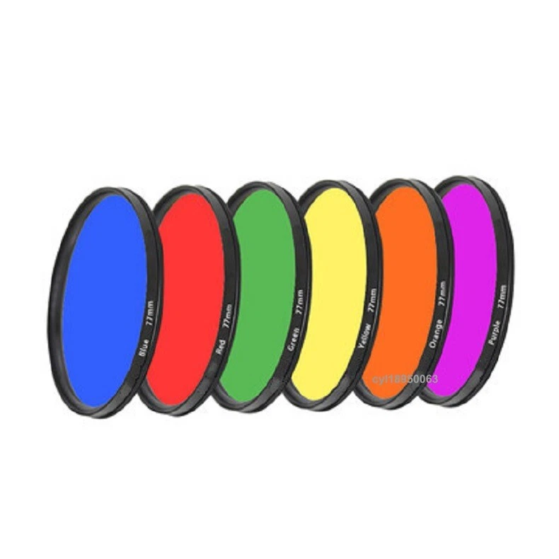 Full Color Filter 37 40.5 43 46 49 52 77mm for Nikon Canon DSLR Camera Lenses - Image 2 of 4