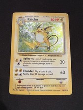 Raichu 014/102 Base Set Holo Pokemon Card 1999