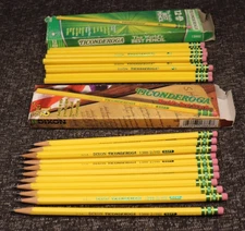 Vintage Dixon Ticonderoga (12) 1388 HB No 2  AND 3882 Soft  (12) Pencils USA