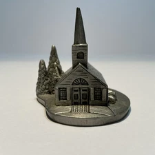 Hudson Fine Pewter P.W. Baston Jr. Church Figurine 1984 #4184 Fine Pewter USA
