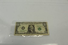 1999 U.S. 1 Dollar Bank Note Short Cut Border Circulated Vintage Collect